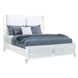 Brenda - 5 Piece King Bedroom Set With LED Lighting - Gray