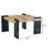 Coffee Table, Suitable For Modern Minimalist Living Rooms And Leisure Areas - Natural Wood - Image 3