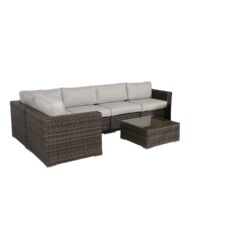 Outdoor Seating Set & Cushions - Espresso