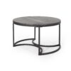 Icebergs - 3 Piece Coffee Table Set With Wood Top And Iron Base - Black / Gray - Image 8