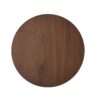 Round Counter Height Dining Table With Thick Rubberwood Legs And Support Beams - Walnut - Image 6
