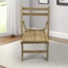 Folding Special Event Chairs, Foldable Style (Set of 4) - Wood - Image 4