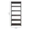 Monica - Wood And Metal Walk In Closet With 5 Shelves Construction - Gray - Image 3