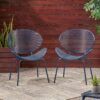 Elba - Contemporary Chair Set For Outdoor Relaxation - Navy - Image 4
