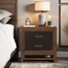 Branson - 2 Drawer Nightstand, Two Tone - Brown - Image 8