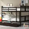 Full Over Full Bunk Bed With Drawers And Ladder For Bedroom - Espresso - Image 11