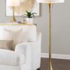 Lenuxe - Contemporary Floor Lamp - Gold / White - Image 5
