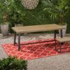 Outdoor Dining Table - Gray / Rustic Metal - Image 2
