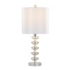 Diamond - Stacked Contemporary Crystal Table Lamp (Set of 2) - Clear / Off White / Chrome - Image 3