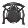 Elegant Leather Swivel Bar Stool With Arms - Espresso - Image 9