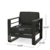 Maya Bay - Club Chair Modern Outdoor Seating - Dark Gray - Image 3