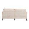 Mid Century Modern Chenille Fabric Loveseat Sofa With Brown Wood Feet, 2 Seat Upholstered Couch For Living Room And Bedroom - Beige - Image 17
