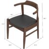 Daisy - Dining Chair (Set of 2) - Black / Wood - Image 16