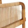 Acacia Wood And Wicker Outdoor Club Chair, Deep Seating With Soft Cushion, Porch Chairs For Garden, Backyard Porch Balcony - Brown / Beige - Image 11
