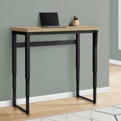 Computer Desk, Home Office, Standing, Adjustable, Laptop, Contemporary & Modern - Natural