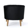 Accent Chair, Club Armchair, Modern Reading Chair - Black - Image 8