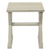 Accent End Table, Square, Transitional - White - Image 2