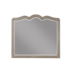 Laurel - Grove Scallop Shaped Mirror - White Poplar