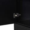 Stylish Bathroom Storage Cabinet With 2 Laundry Baskets And Drawer - Black - Image 21