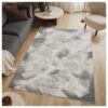 Geometrix - 2'7" X 9'10" Area Rug Runner / Geometric 3D Effect - Ivory / Gray - Image 2