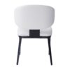 5 Pieces Modern And Metal Dining Set - White / Black / Walnut - Image 13
