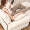 Modern Ergonomic Single Seater Sofa With Ottoman, High Resilience Support - White - Image 16