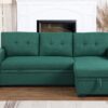 3 Piece Upholstered Sectional - Green - Image 11