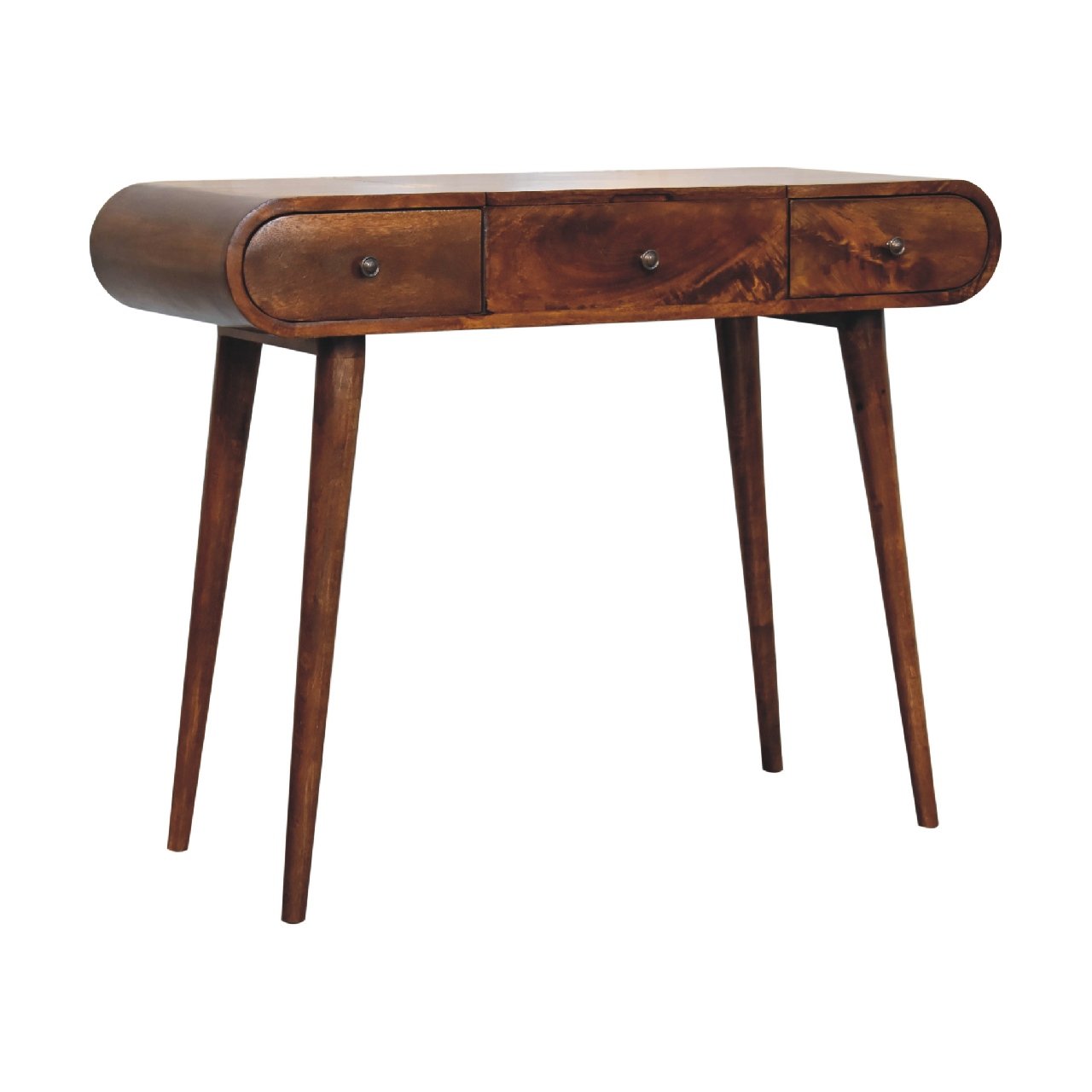 Mirror Dressing Table - Chestnut - Image 8