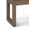 Milltown - Footstool Small Ottoman Bench - Mink Brown - Image 4
