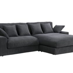 Mystic - Reversible Sectional Sofa Chaise - Dark Gray