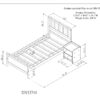 Twin Bed With Headboard And Footboard For Kids, Teens, Adults, With A Nightstand - White - Image 7