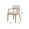 Kasem - Gorge Fabric Side Chair (Set of 2) - White - Image 7