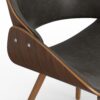 Malden - Bentwood Dining Chair With Wood Back - Distressed Brown - Image 4