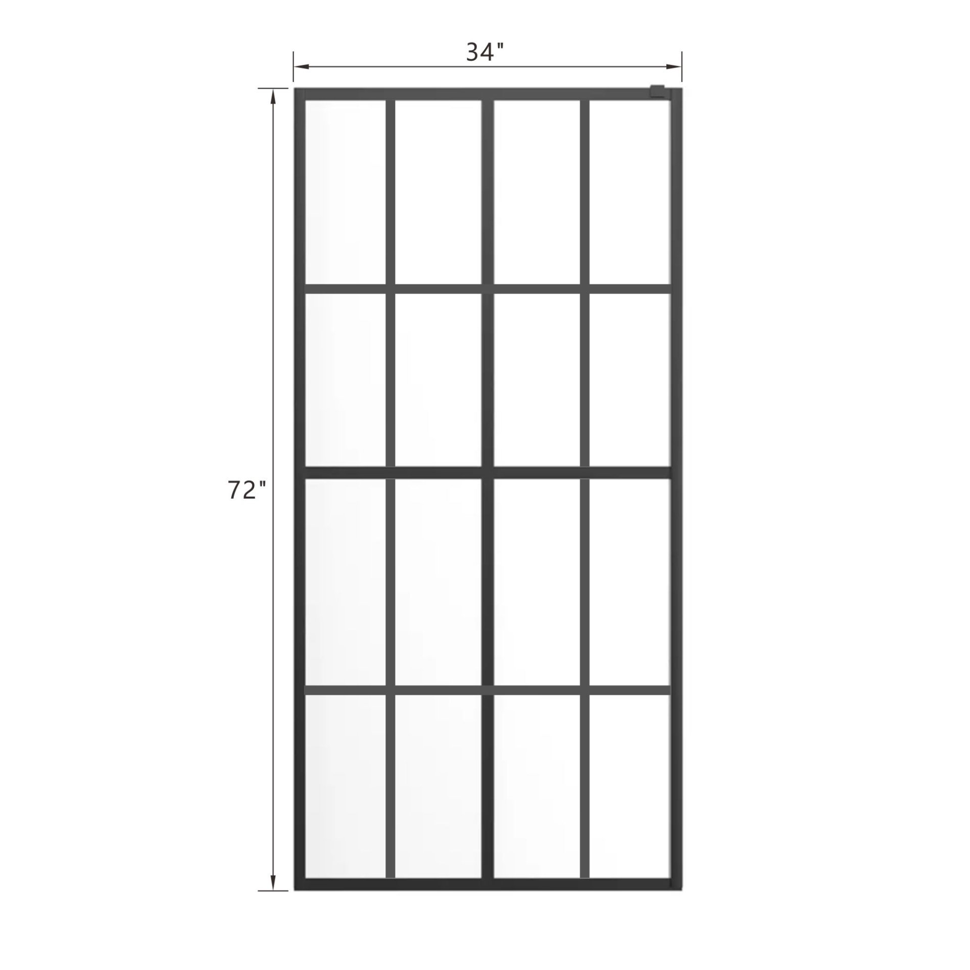 Shower Door Walk - Black - Image 5