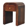 Darcy - Mini Nightstand With Curved Edges - Brown - Image 7