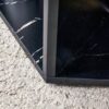 Hexagonal Coffee Table With Characteristic Pattern Stickers And Multi Hole Design For Extra Storage - Black - Image 9