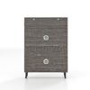 Farmhouse Shoe Storage Cabinet With Barn Door Design, 2 Flip Drawers, Hooks - Dark Oak - Image 21