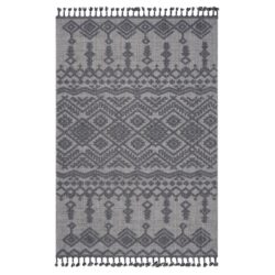 Guros - 4' X 6' Traditional Indoor / Outdoor Area Rug - White / Gray
