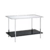 Angwin - Mirrored Faux Marble Console Table - Multi - Image 6
