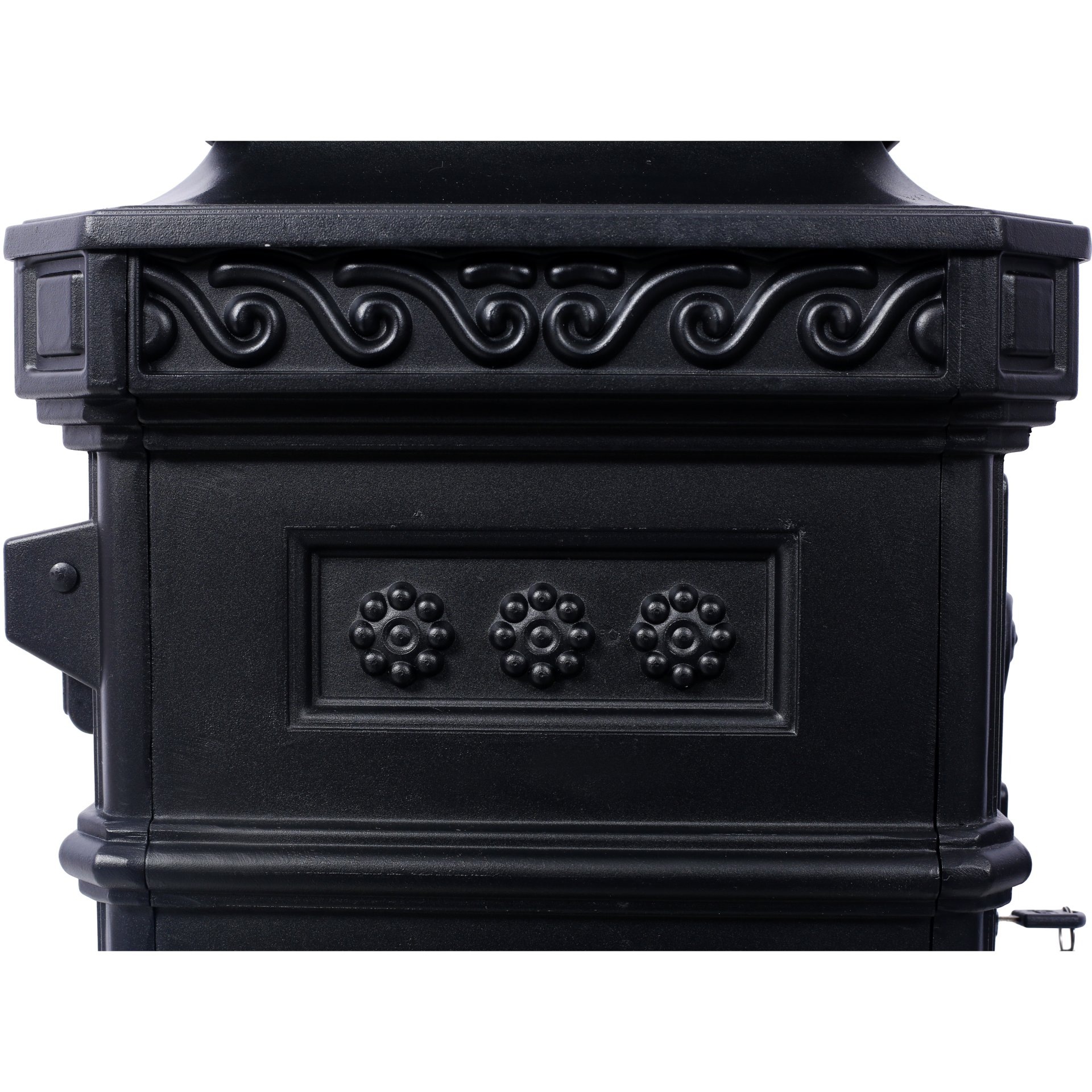 Mailboxs Residential Large Capacity Letter Box Aluminum Outdoor Rainproof Postbox Statue - Black - Image 13