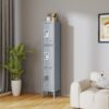 Lockers For Employees With 3 Door Storage Locker Durable For Gym, School, Office - Gray - Image 4