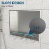 Stainless Steel Shower Niche With, 19" X 15", Durable And Rust Resistant - Brushed Nickel - Image 6