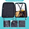 Expandable Hardshell Suitcase Double Spinner Wheels Pp Luggage Sets Lightweight Durable Suitcase & Tsa Lock, 3 Piece Set (20/24/28) - Lake Blue - Image 8