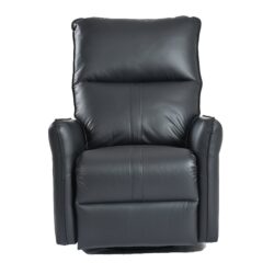 Power Swivel Rocker Recliner Chair, 270° Swivel Rocking Recliner Chair, Electric Small Recliners For Small Spaces, Single Sofa Recliner For Living Room - Black