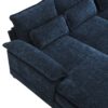 Modern U-Shaped Sectional Sofa With Waist Pillows, 6 Seat Upholstered Symmetrical Sofa Furniture, Sleeper Sofa Couch With Chaise Lounge - Blue - Image 8