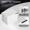 Modern 24" Bathroom Vanity, Suitable For Small Bathroom Spaces - White Oak - Image 7
