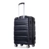 Luggage Set Of 5 Pieces, Expandable Hard Pc Luggage Set With Tsa Lock For Rotating Wheels, Lightweight Rolling Luggage - Black - Image 13