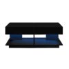 Extendable Coffee Table, Multifunctional Adjustable Coffee Table With Hidden Storage Space For Living Room - Black - Image 7