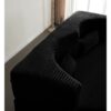 Floor Sofa With 2 Pillows, Convertible Plush Corduroy Foam Filled Sleeper Sofa Bed - Black - Image 9