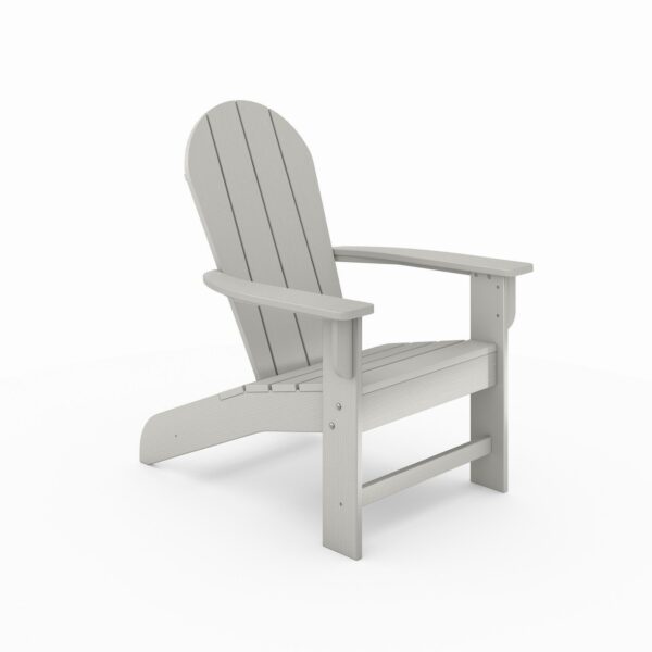 Adirondack Chair Premium HDPE Poly Lumber For Pool, Patio, And Garden Elegance - Dark Gray